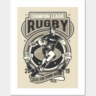 Champion League Rugby Posters and Art